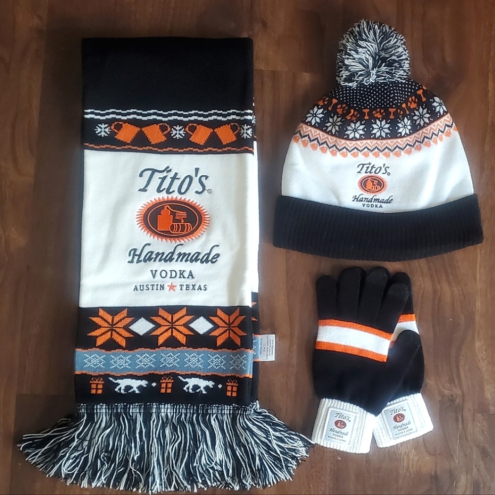 Tito's Winter Scarf, Hat & Gloves Lot